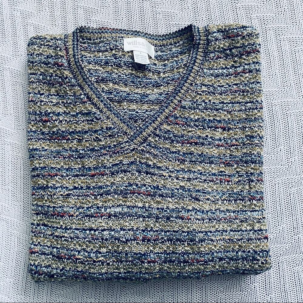 Vintage Wills & Co. v neck sweater